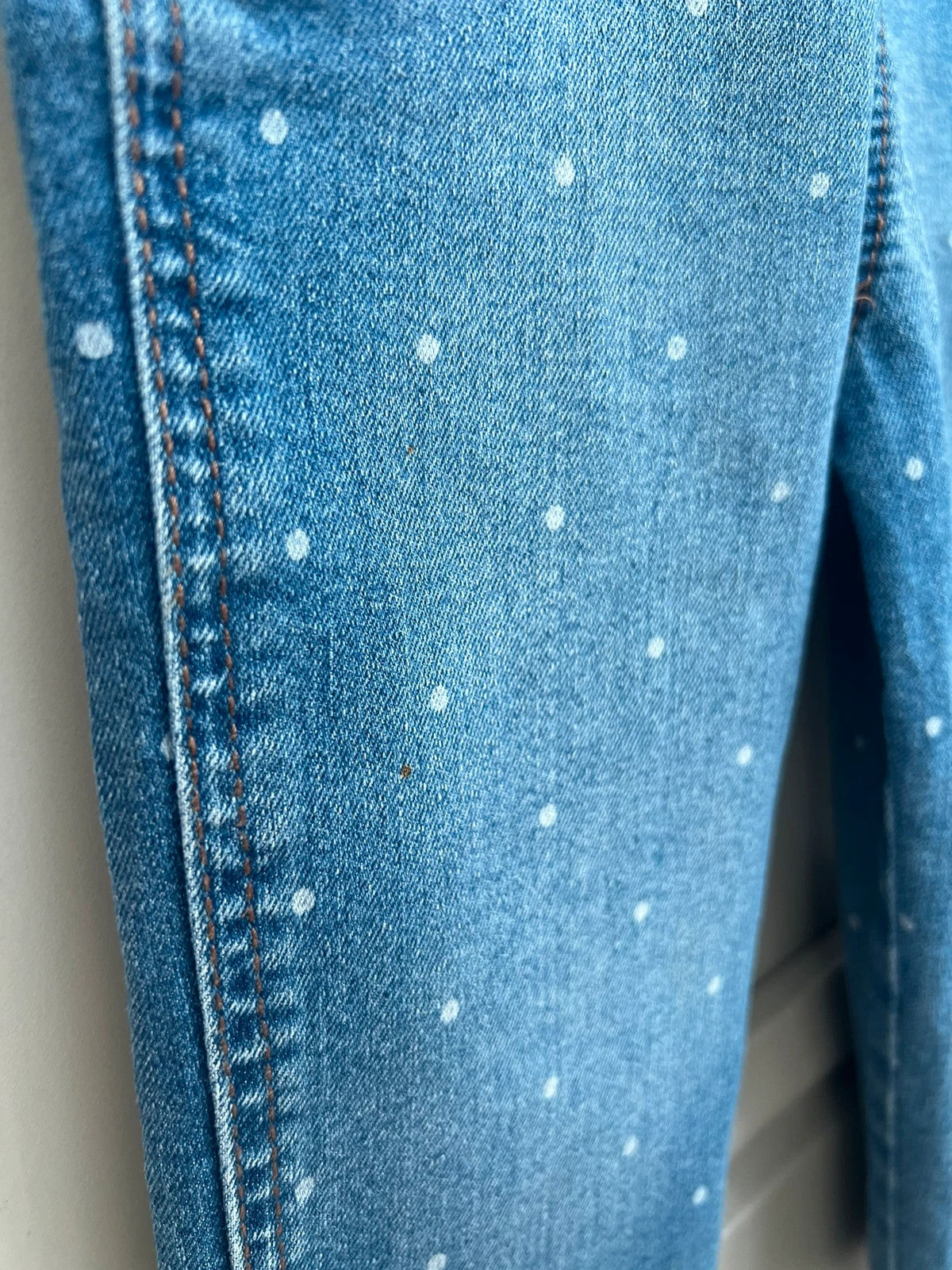 Oshkosh Spotted Polka Dot Denim Dungarees (Play condition)