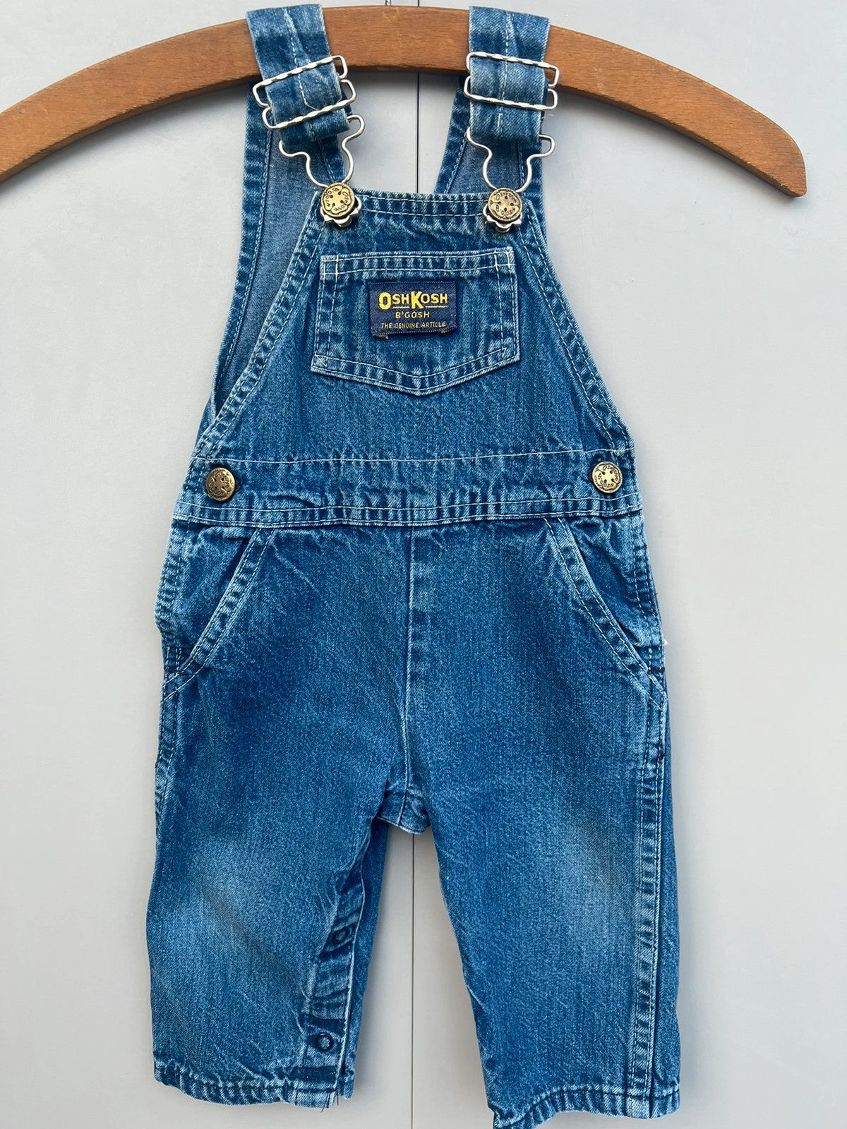 Oshkosh Classic Vintage Denim Dungarees 6-9M