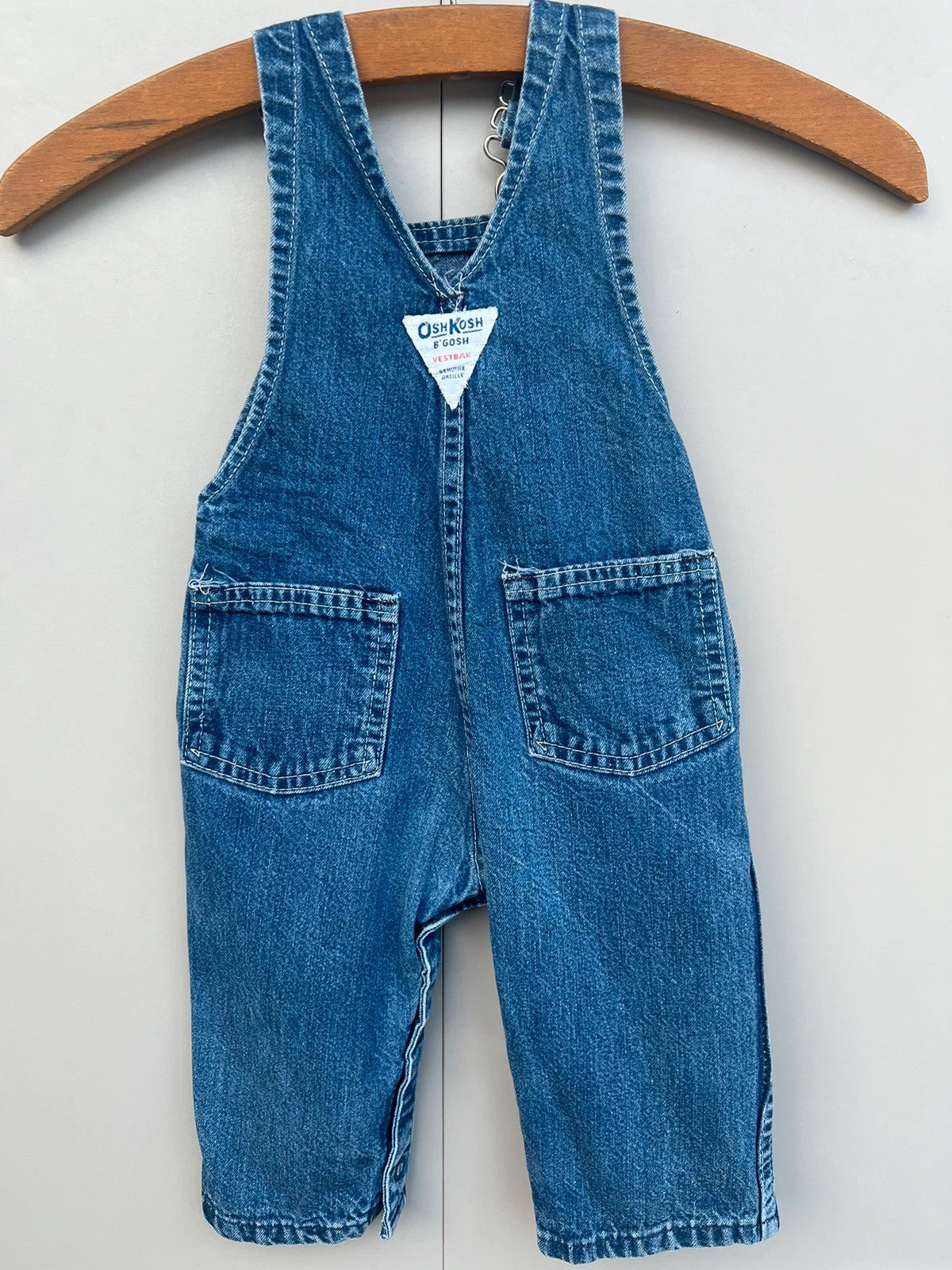 Oshkosh Classic Vintage Denim Dungarees 6-9M