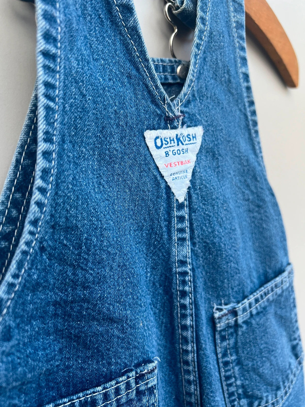 Oshkosh Classic Vintage Denim Dungarees 6-9M