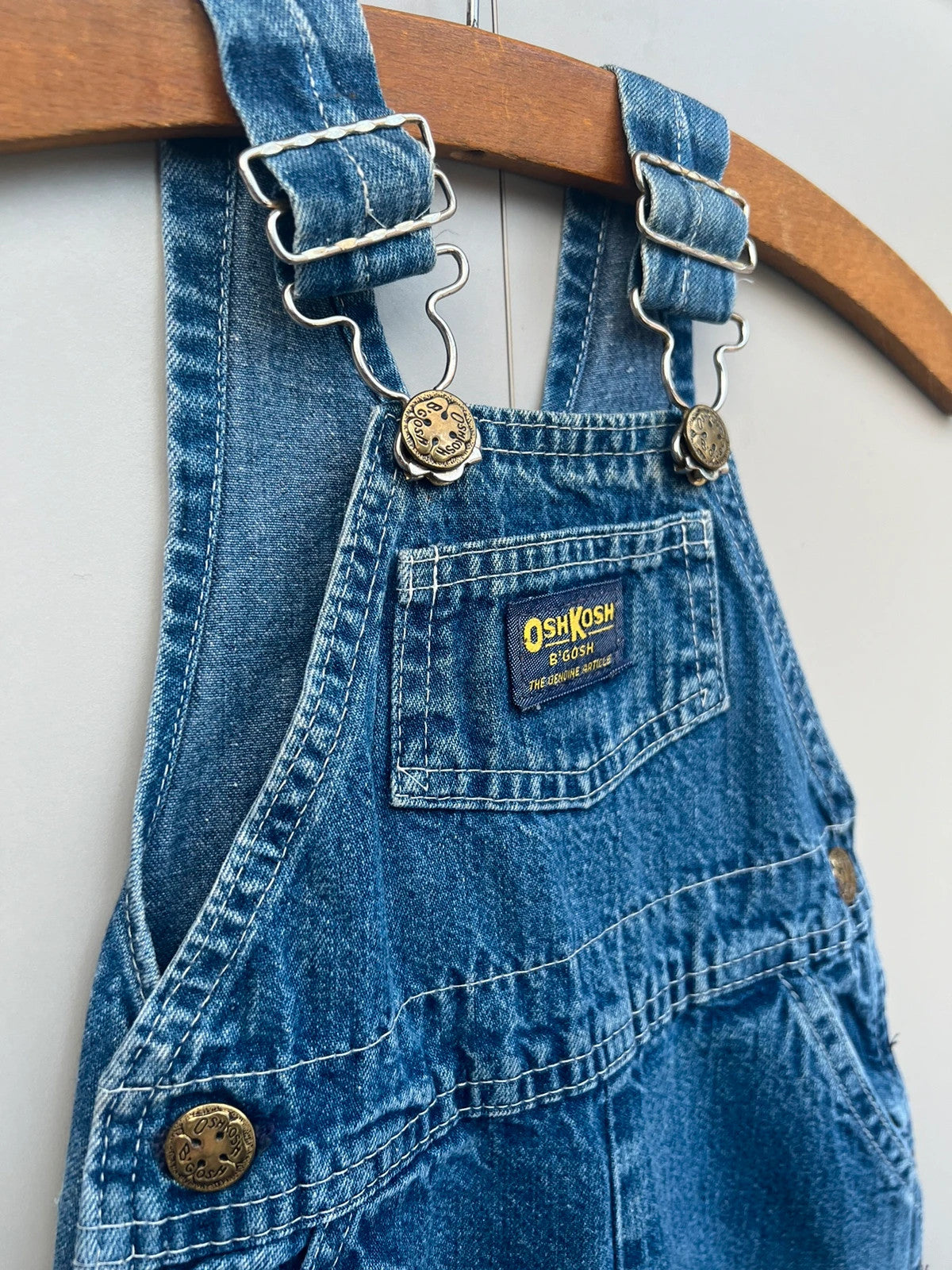 Oshkosh Classic Vintage Denim Dungarees 6-9M