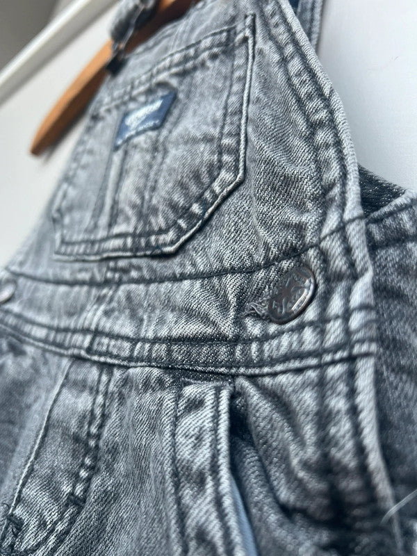 Oshkosh Grey Denim Dungarees Fleece Lined 9M