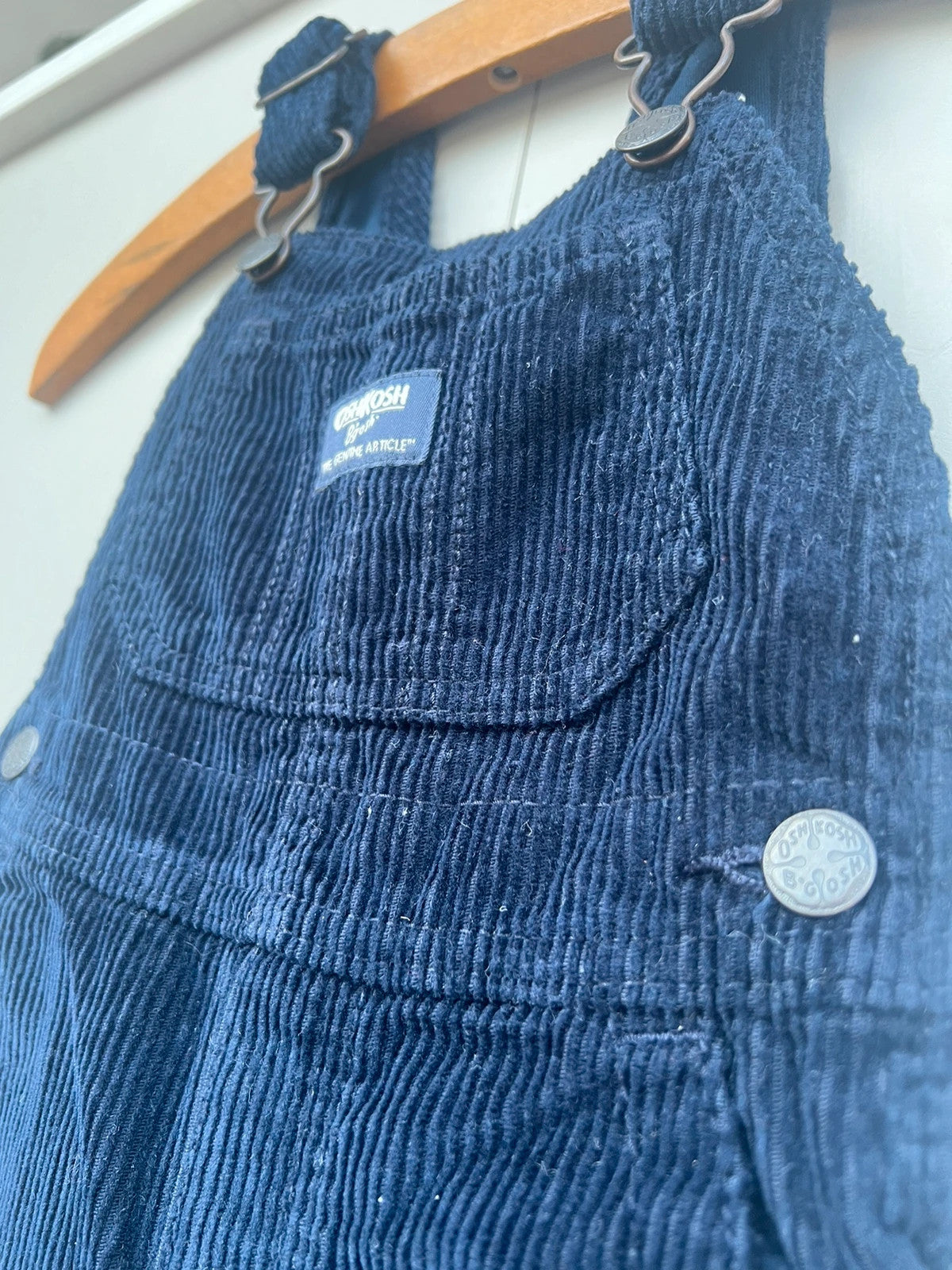 Oshkosh Navy Corduroy Dungarees 12M