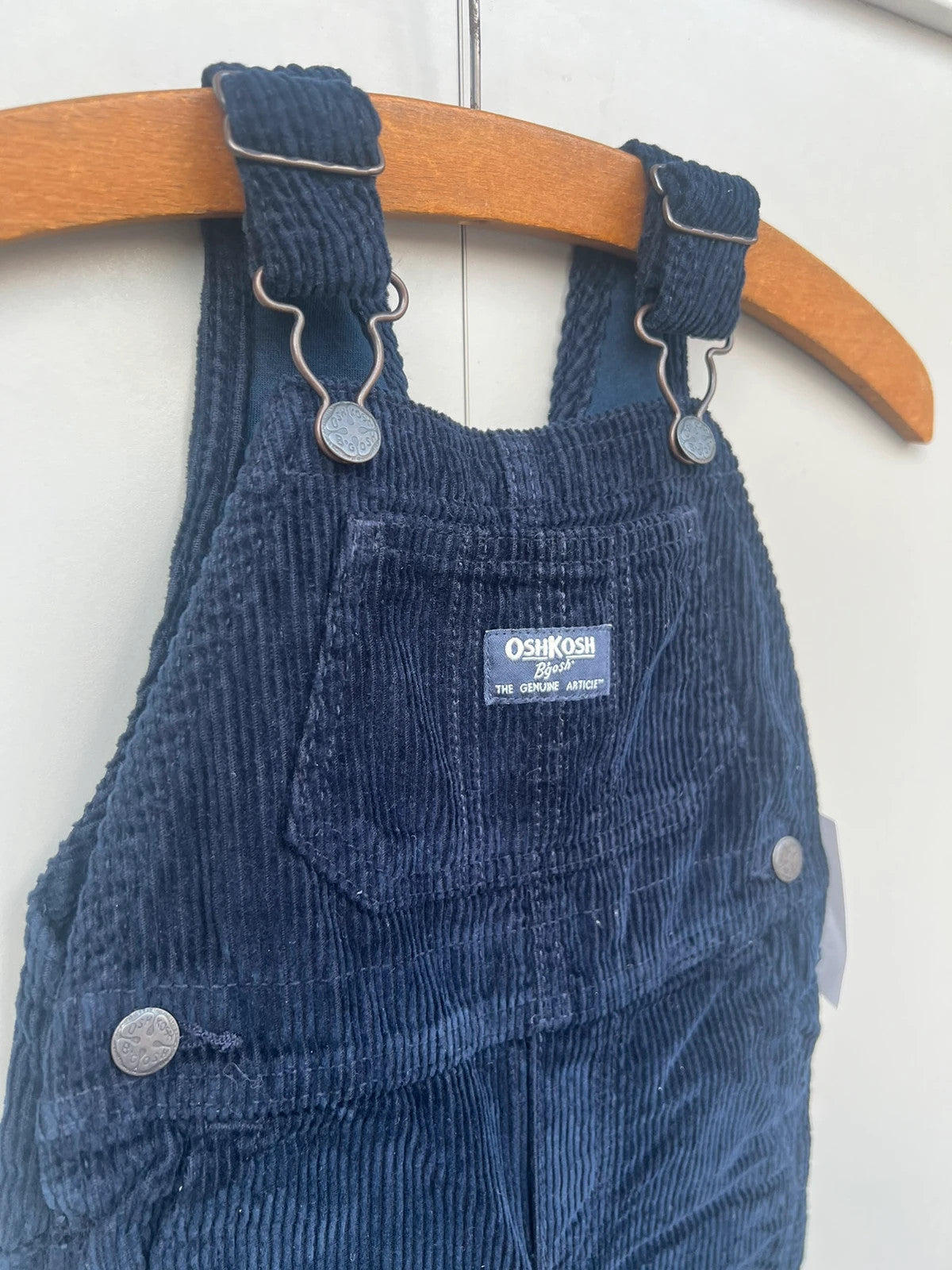 Oshkosh Navy Corduroy Dungarees 12M