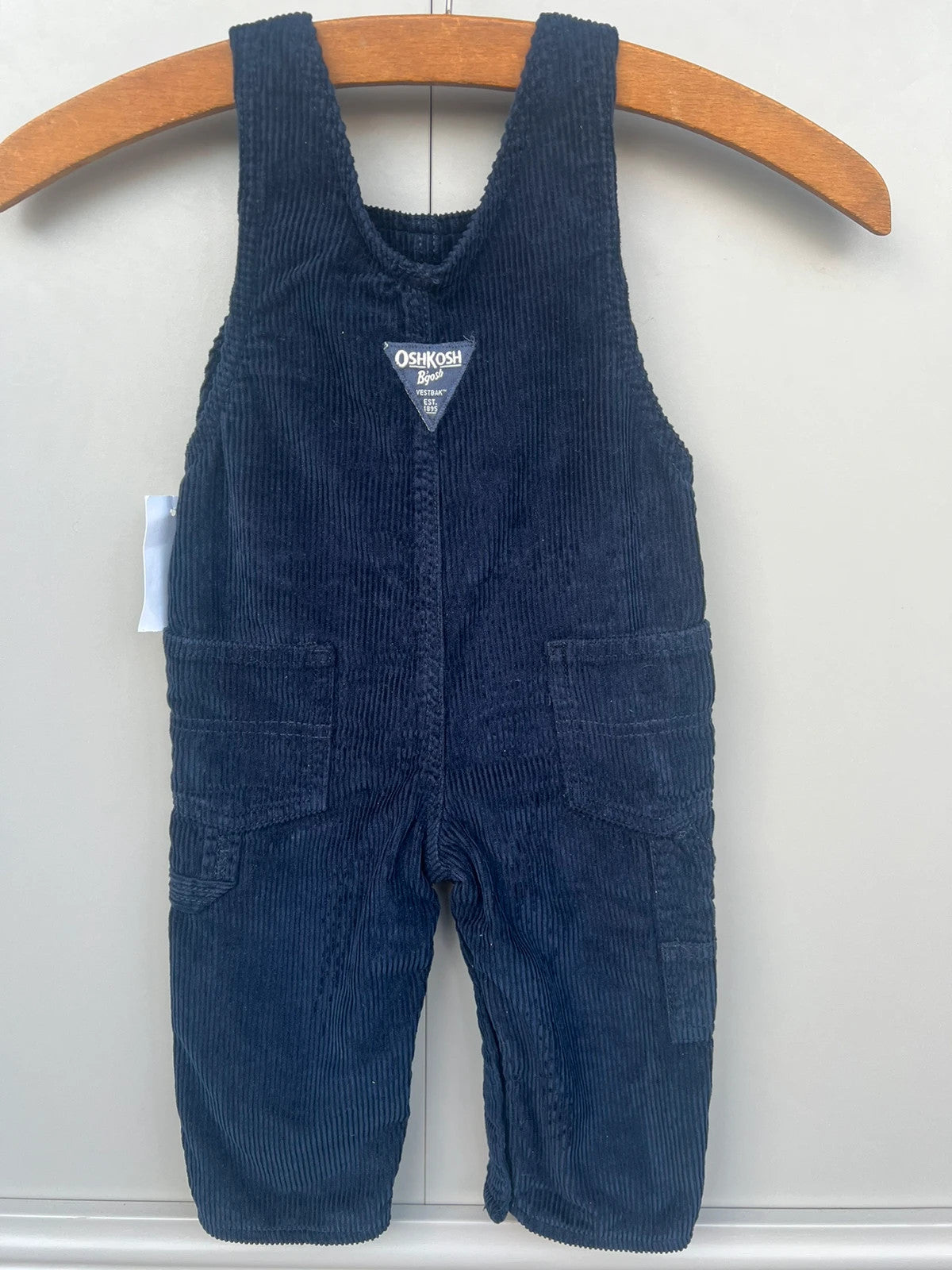 Oshkosh Navy Corduroy Dungarees 12M