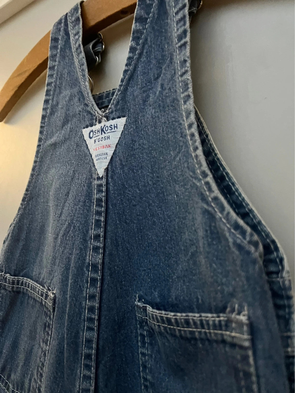 Oshkosh Unisex Vintage Denim Dungarees 12M