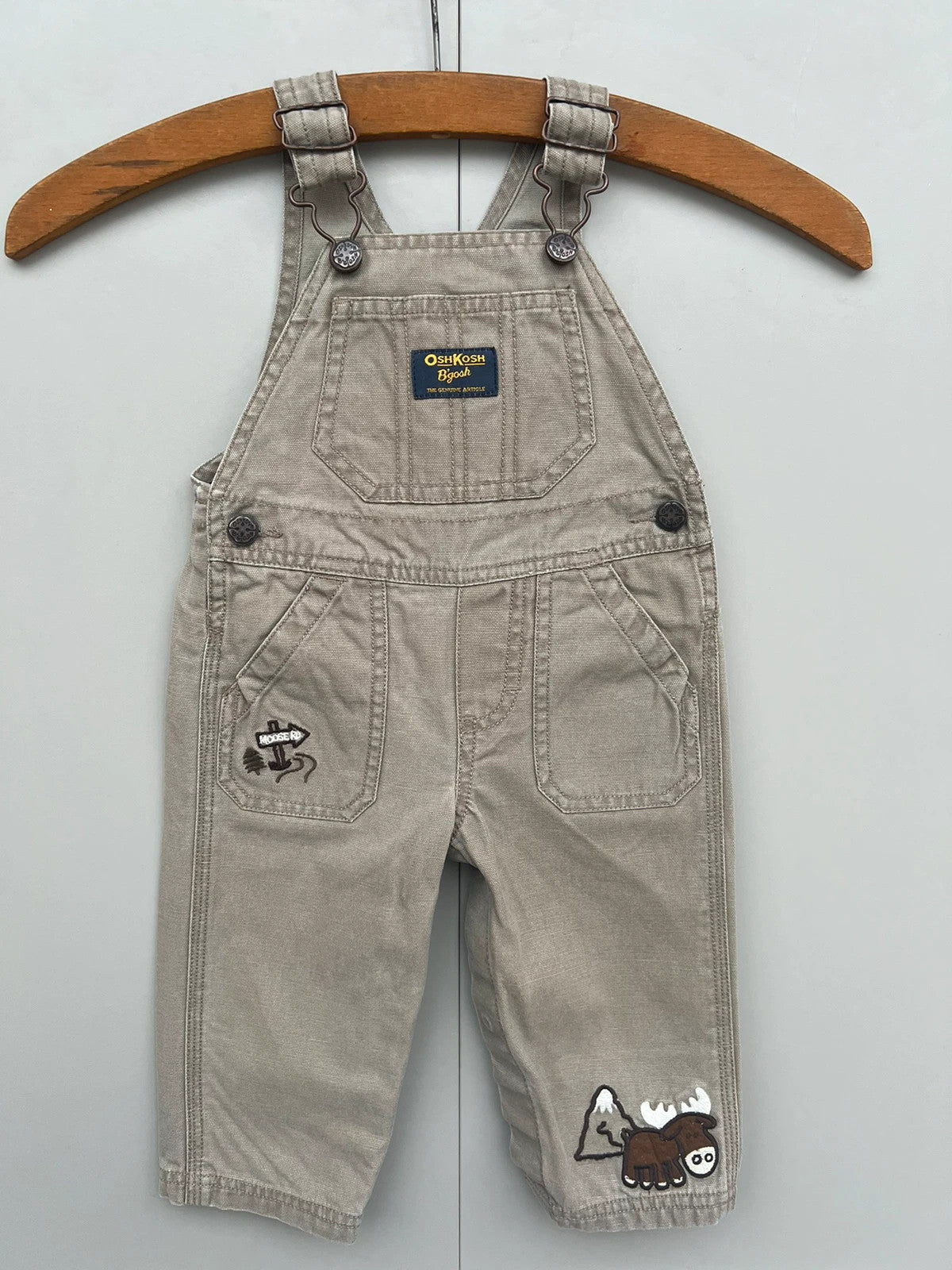 Oshkosh Festive Cargo Dungarees 6M