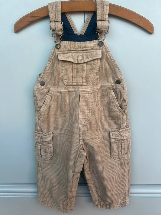 Oshkosh Camel Corduroy Lined Dungarees 24M