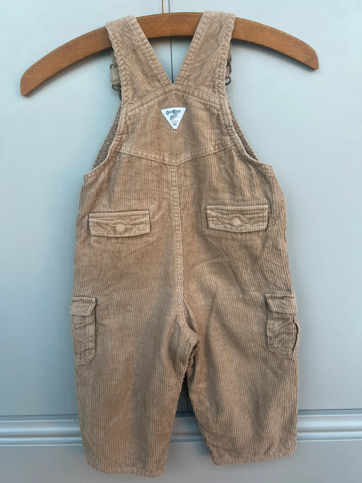 Oshkosh Camel Corduroy Lined Dungarees 24M