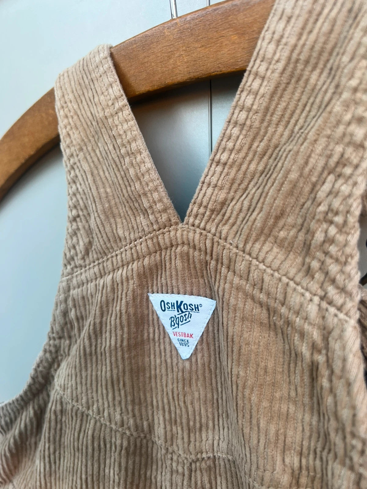 Oshkosh Camel Corduroy Lined Dungarees 24M