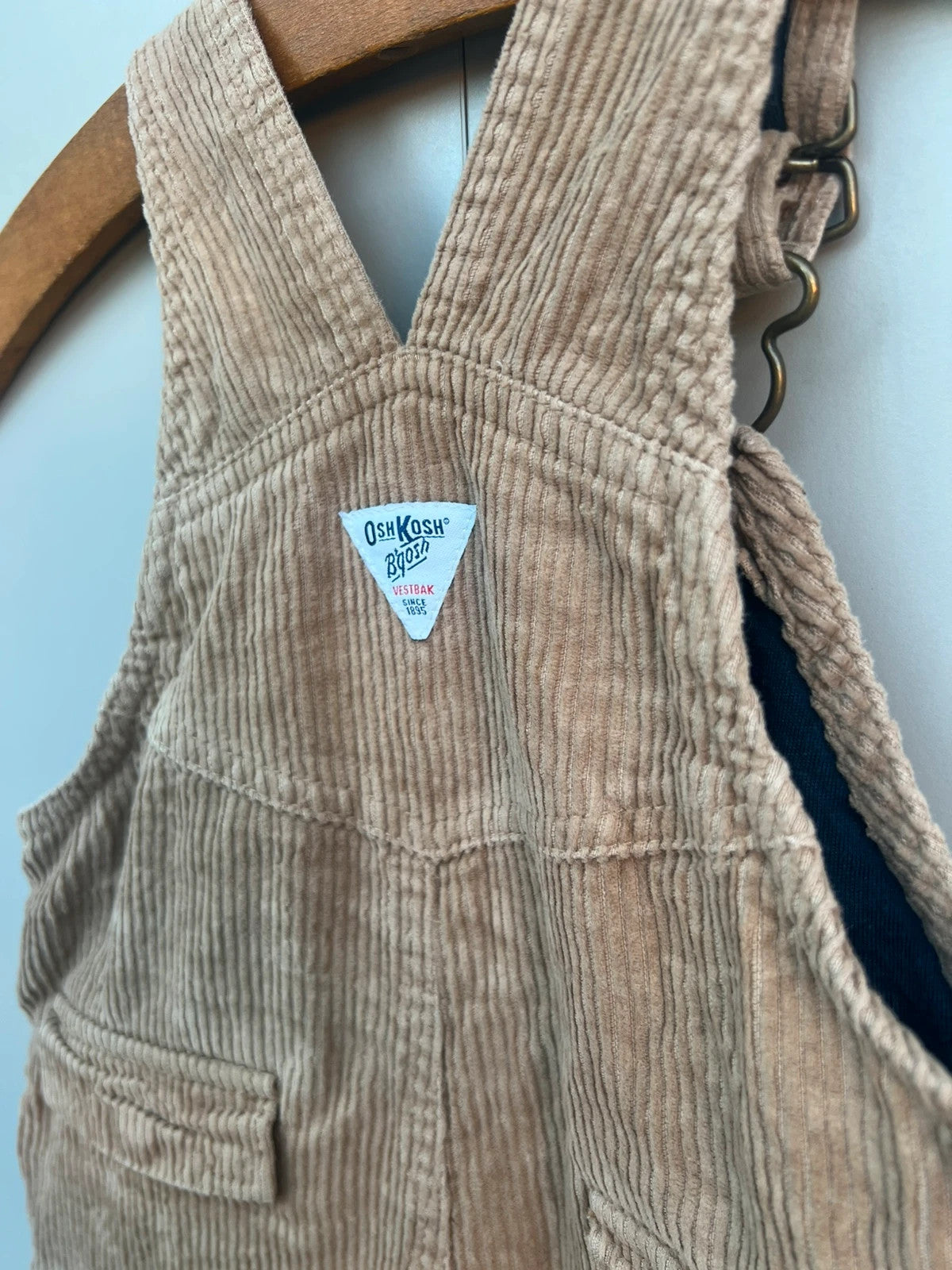 Oshkosh Camel Corduroy Lined Dungarees 24M