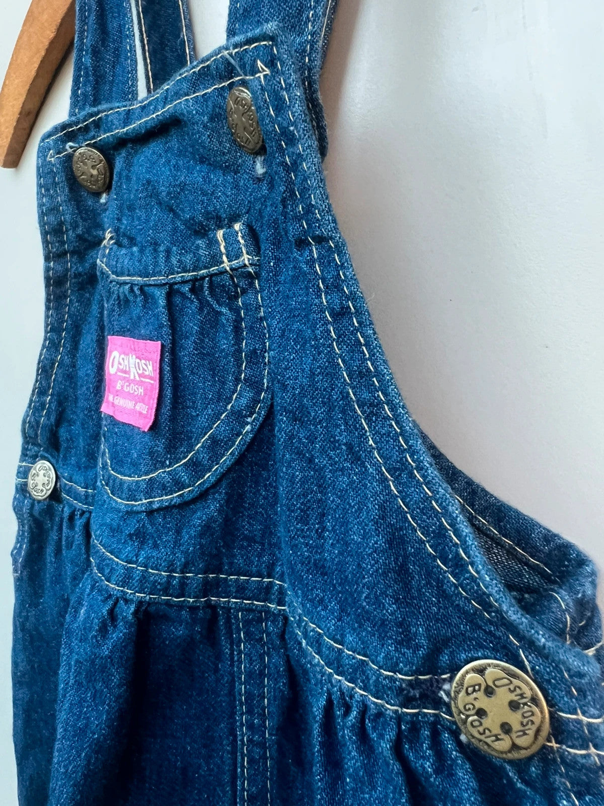 Oshkosh Bubble Vintage Denim Dungarees 2T