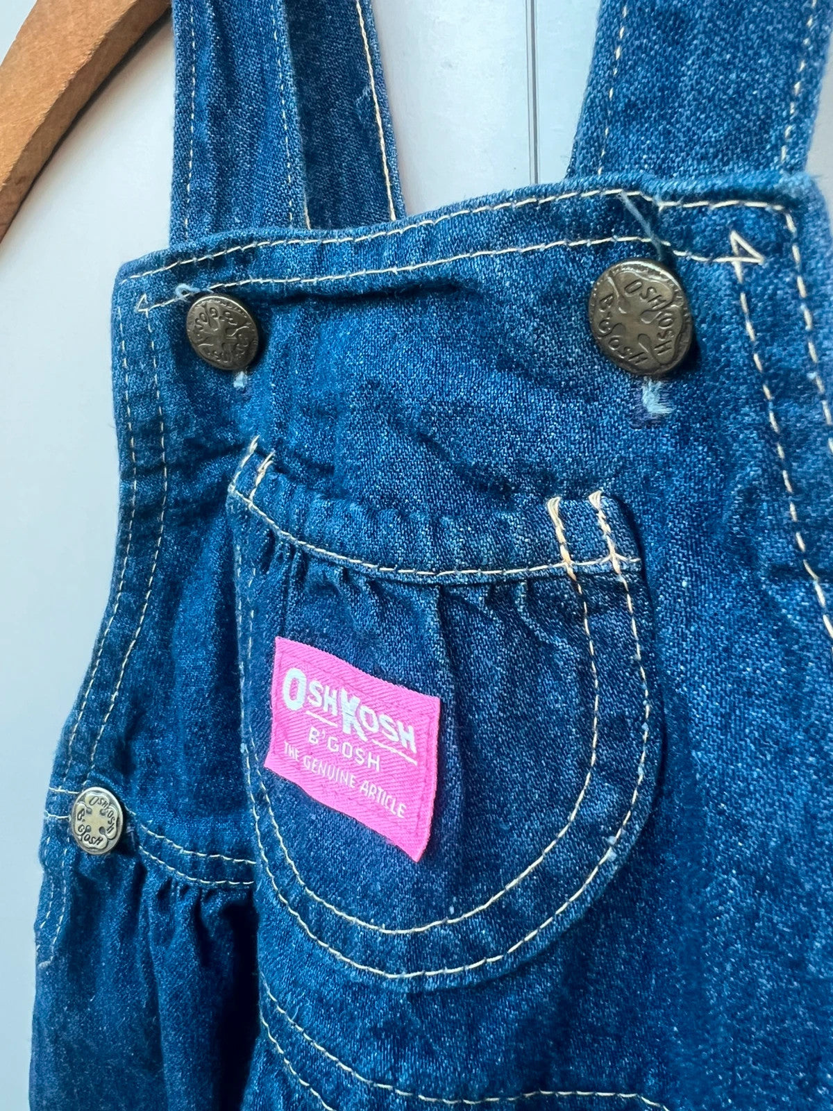 Oshkosh Bubble Vintage Denim Dungarees 2T