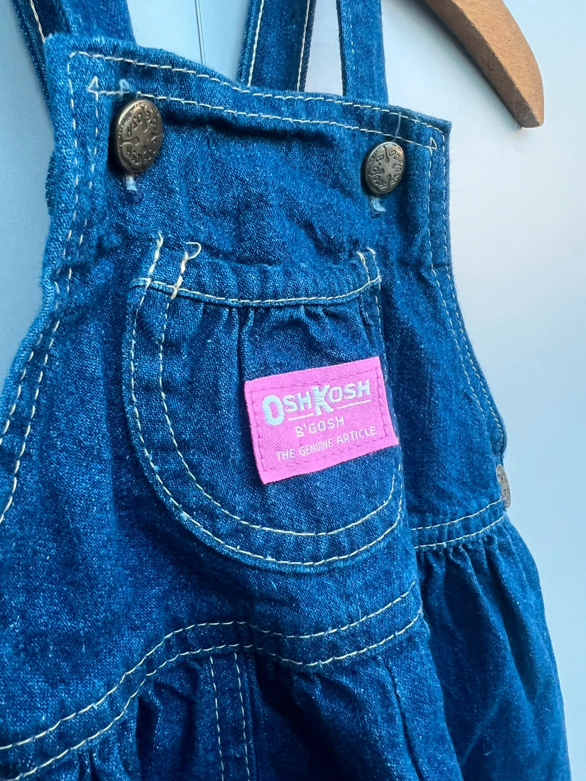 Oshkosh Bubble Vintage Denim Dungarees 2T