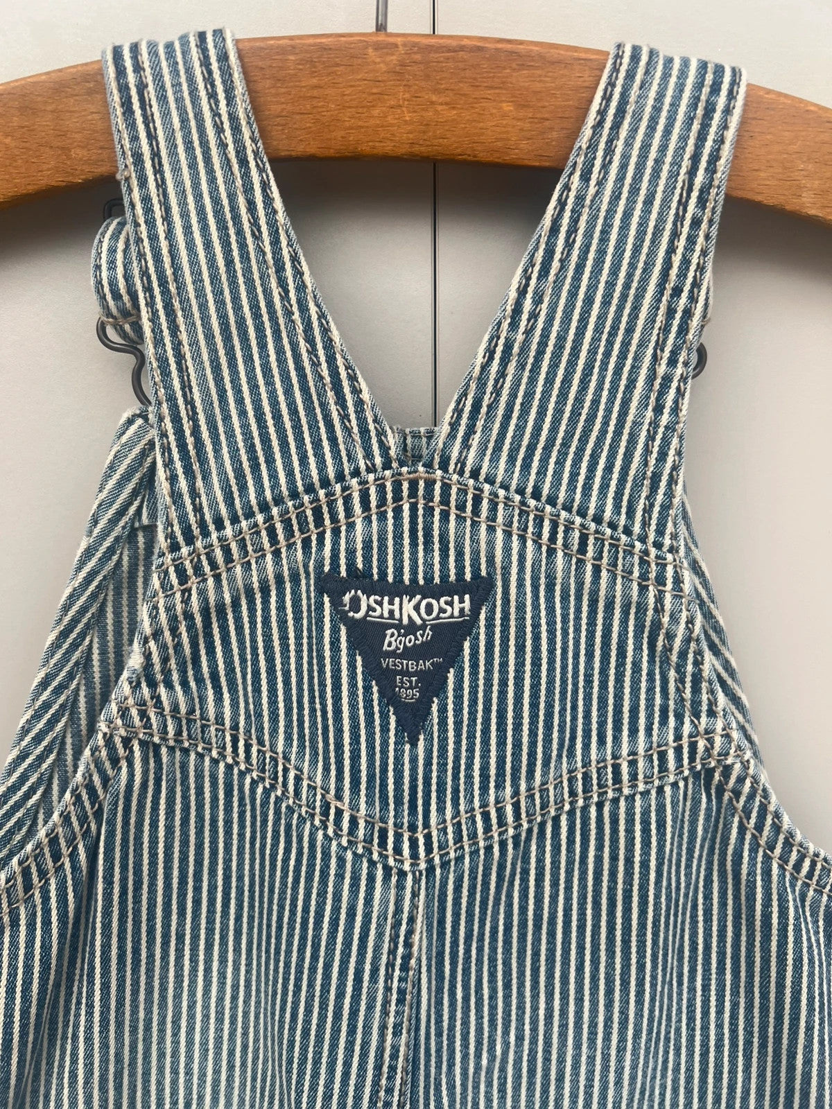 Oshkosh Hickory Stripe Dungarees 18M