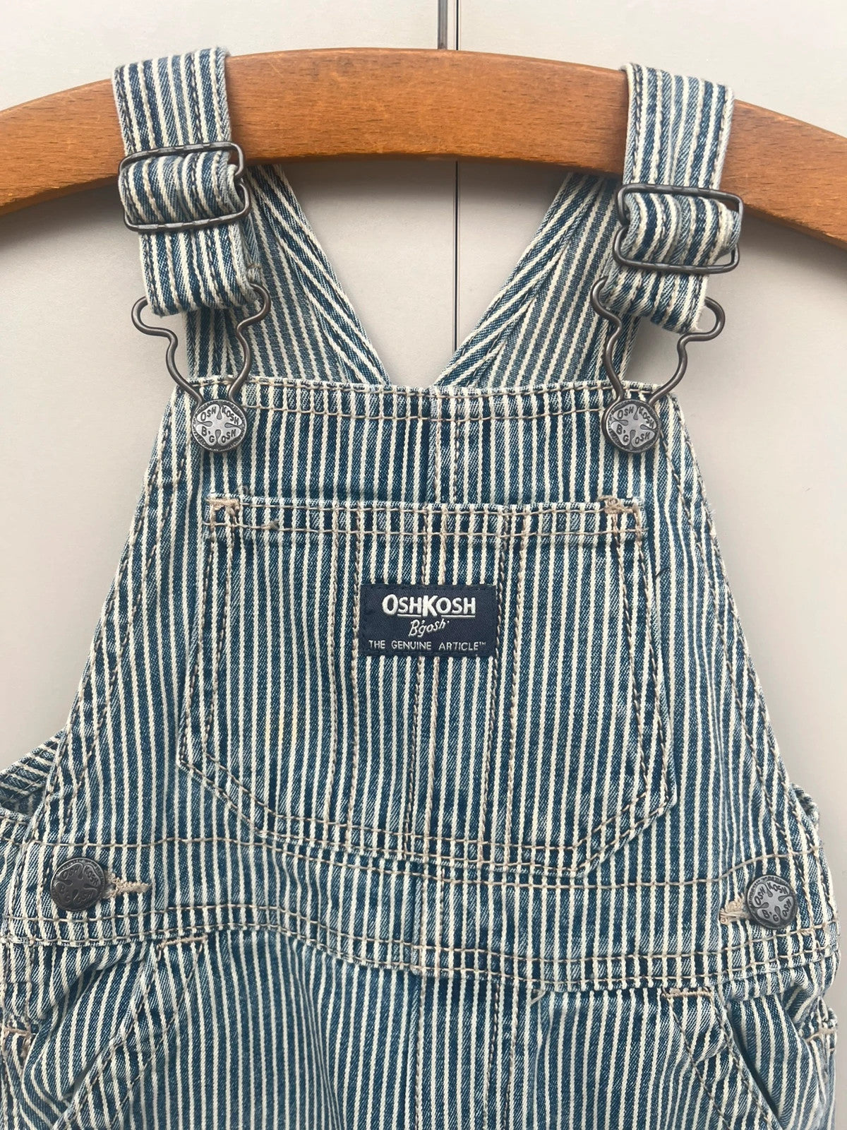 Oshkosh Hickory Stripe Dungarees 18M