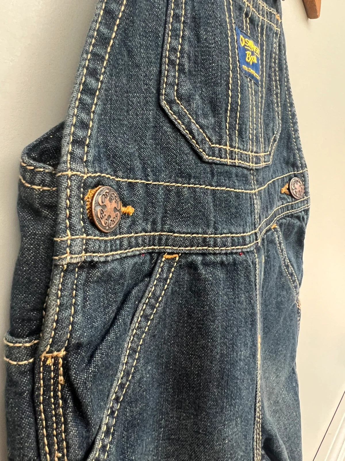 Oshkosh Lined Dark Denim Dungarees 9M