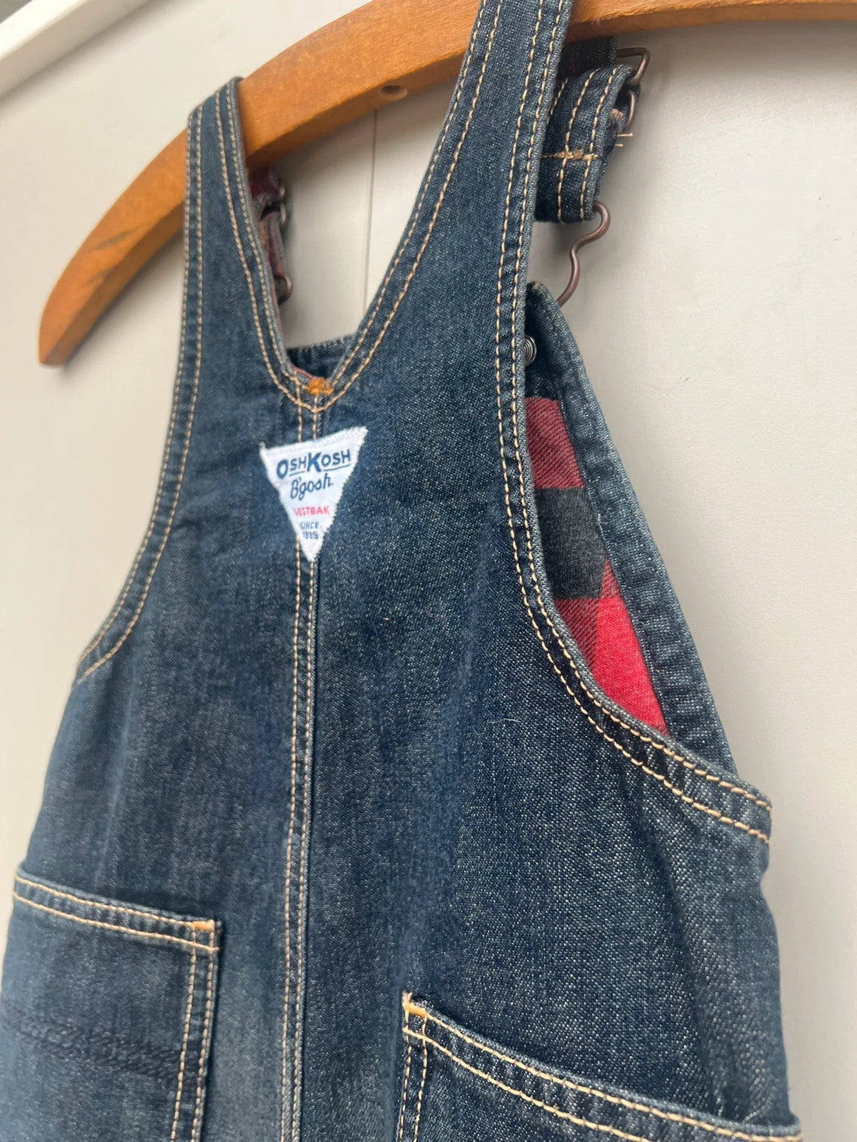 Oshkosh Lined Dark Denim Dungarees 9M