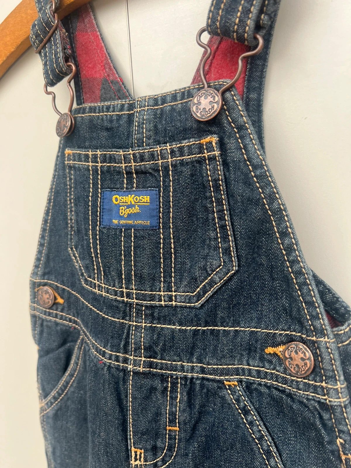 Oshkosh Lined Dark Denim Dungarees 9M