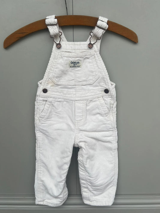 Oshkosh Corduroy Lined Cream Dungarees 18M