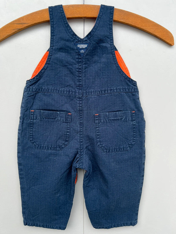Oshkosh Vintage Navy Cargo Dungarees 3-6M