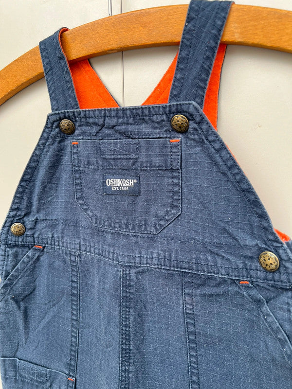 Oshkosh Vintage Navy Cargo Dungarees 3-6M