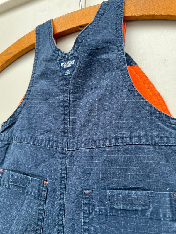 Oshkosh Vintage Navy Cargo Dungarees 3-6M