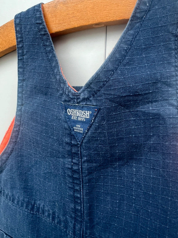 Oshkosh Vintage Navy Cargo Dungarees 3-6M