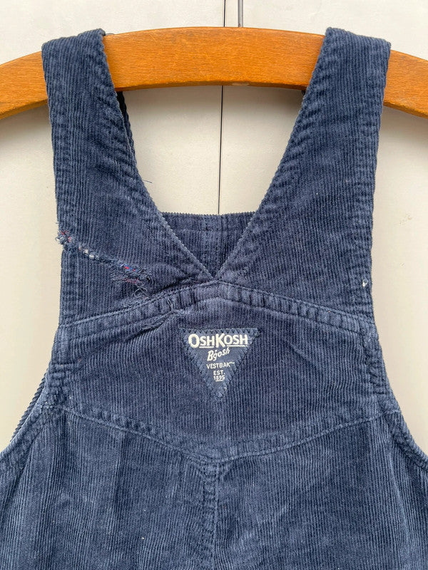 Oshkosh Corduroy Navy Dungarees 3T