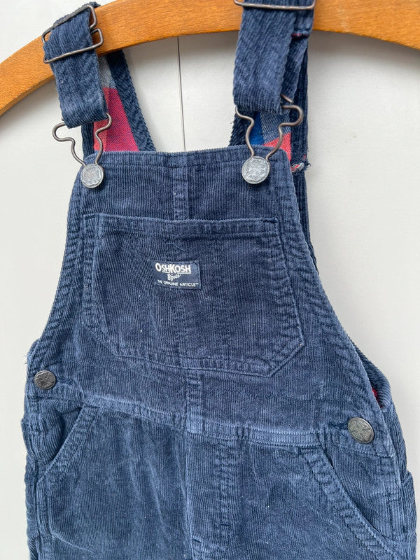Oshkosh Corduroy Navy Dungarees 3T