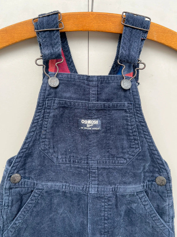 Oshkosh Corduroy Navy Dungarees 3T