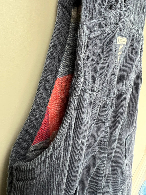 Oshkosh Corduroy Navy Dungarees 3T