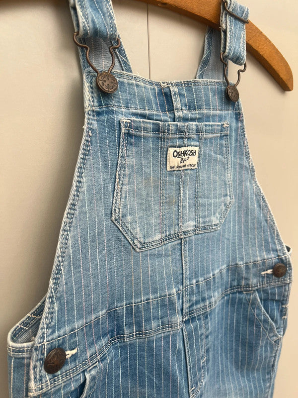 Oshkosh Multi Coloured Pin Stripe Dungarees 4T