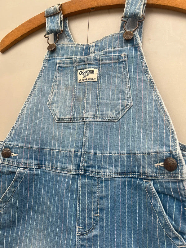 Oshkosh Multi Coloured Pin Stripe Dungarees 4T