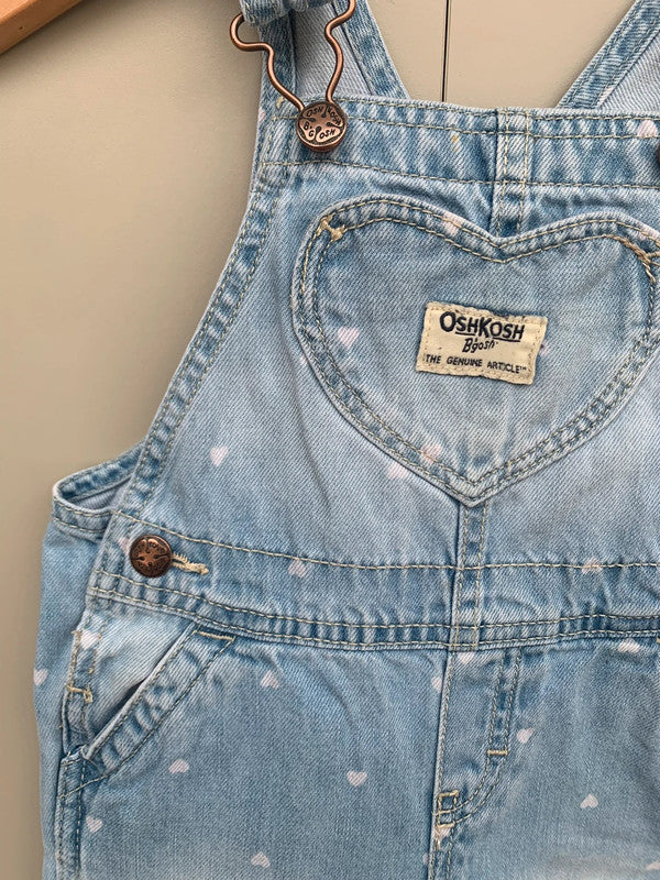 Oshkosh Denim Heart Dungarees 9M