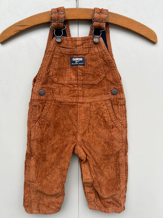 Oshkosh Corduroy Brown Dungarees 6M