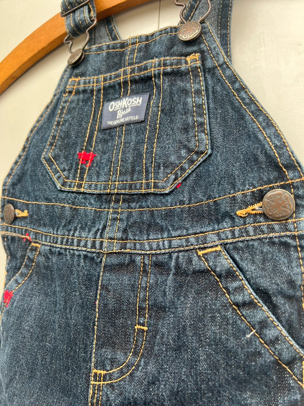 Oshkosh Train Denim Dungarees 9M