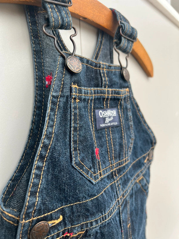 Oshkosh Train Denim Dungarees 9M