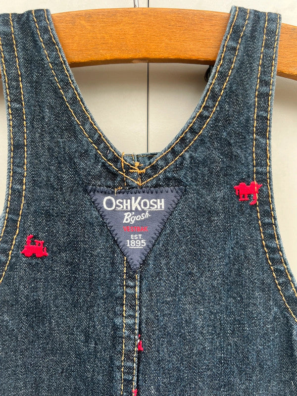 Oshkosh Train Denim Dungarees 9M