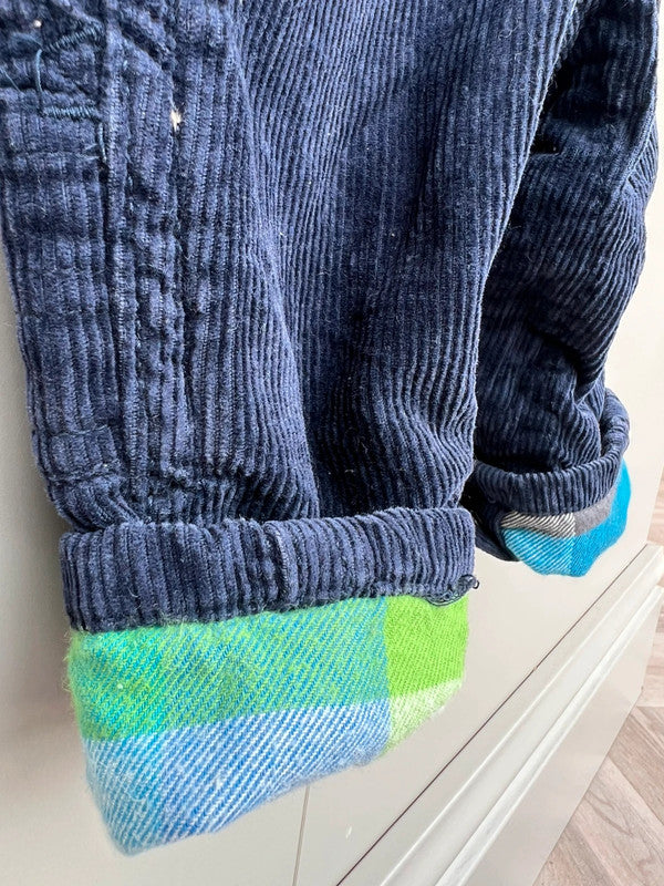 Oshkosh Corduroy Navy Dungarees 6M