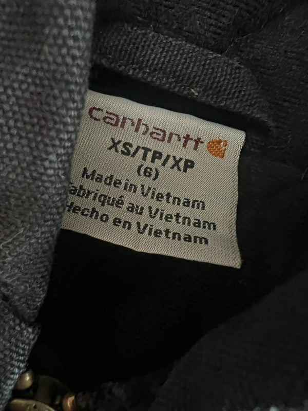 Carhartt Black Canvas Insulated Jacket XS (6)