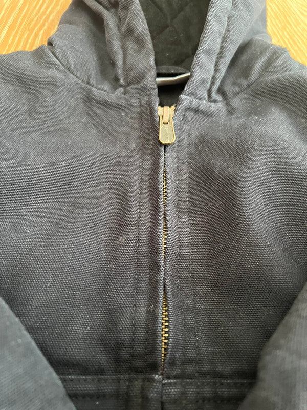 Carhartt Black Canvas Insulated Jacket XS (6)