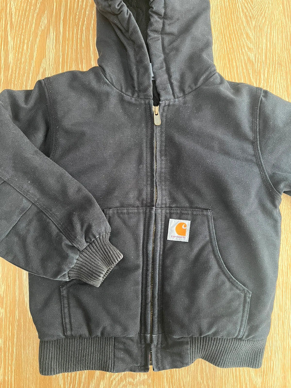 Carhartt Black Canvas Insulated Jacket XS (6)