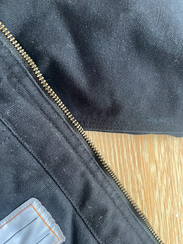 Carhartt Black Canvas Insulated Jacket XS (6)