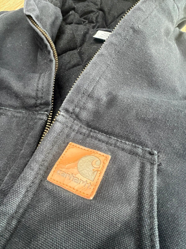 Carhartt Canvas Insulated Black Jacket Age 4