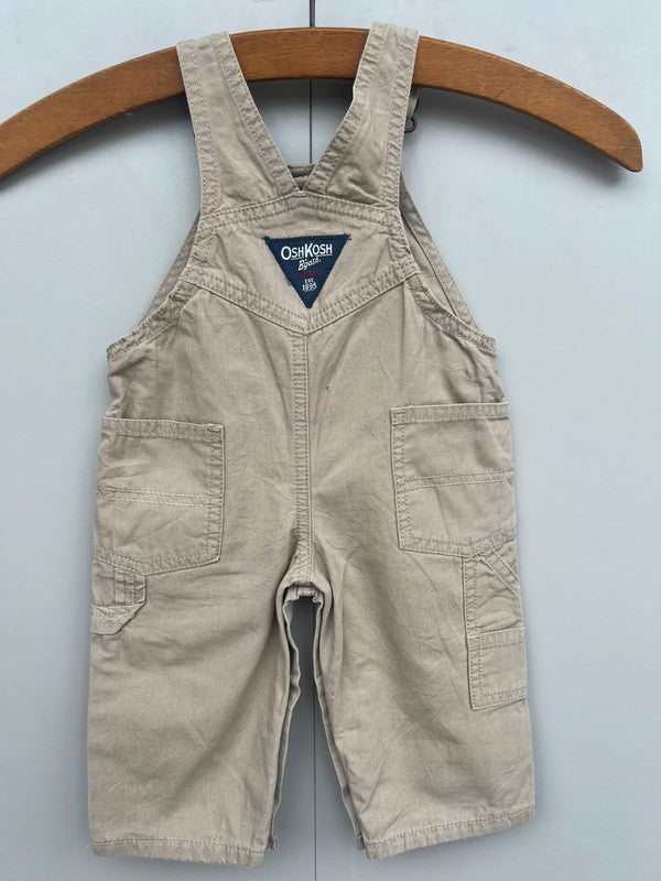 Oshkosh Cargo Beige Dungarees 6M