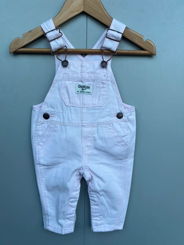 Oshkosh Rose Pink Dungarees 3M