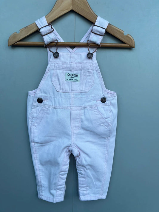 Oshkosh Rose Pink Dungarees 3M