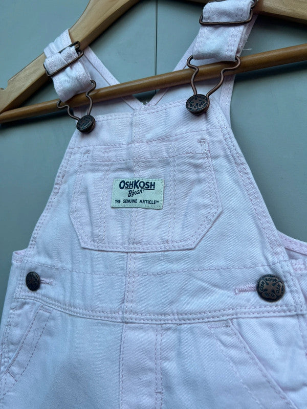 Oshkosh Rose Pink Dungarees 3M