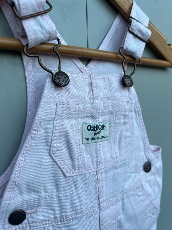 Oshkosh Rose Pink Dungarees 3M